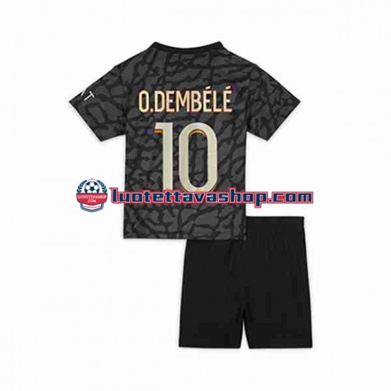 Lapset Paris Saint-Germain O.Dembele 10 2023-2024 Lyhythihainen Fanipaita ,Kolmas