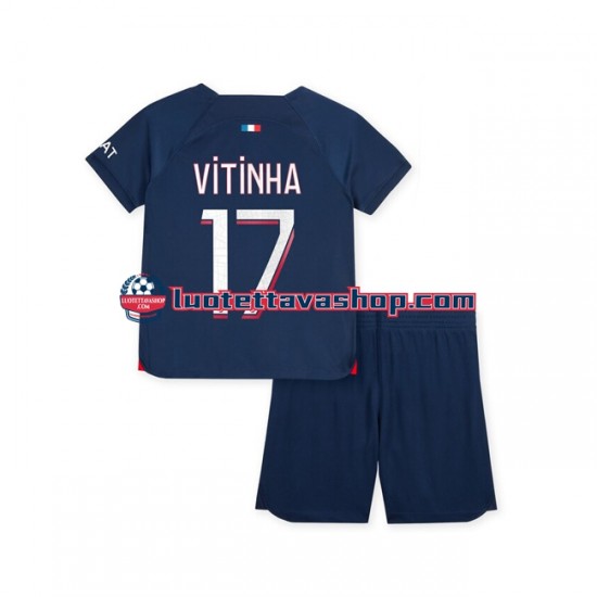 Lapset Paris Saint-Germain Vitinha 17 2023-2024 Lyhythihainen Fanipaita ,Koti