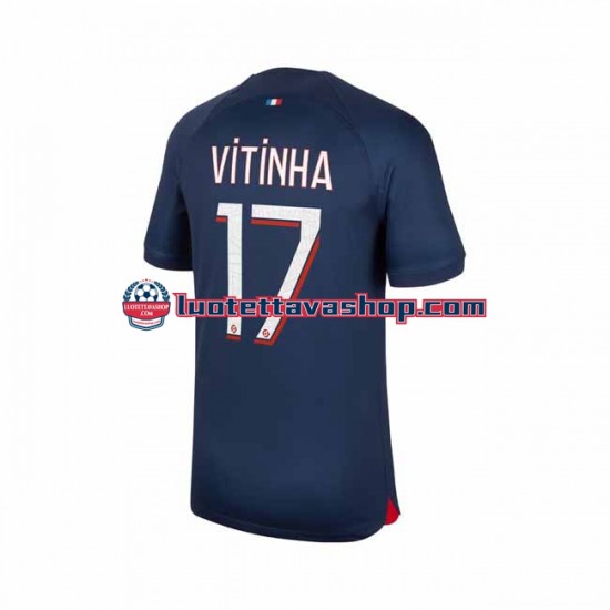 Miehet Paris Saint-Germain Vitinha 17 2023-2024 Lyhythihainen Fanipaita ,Koti