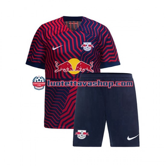 Lapset RB Leipzig 2023-2024 Lyhythihainen Fanipaita ,Vieras