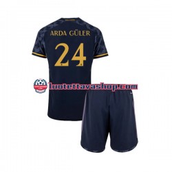Lapset Real Madrid Arda Guler 24 2023-2024 Lyhythihainen Fanipaita ,Vieras