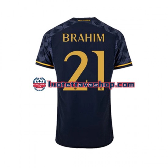 Miehet Real Madrid Brahim Diaz 21 2023-2024 Lyhythihainen Fanipaita ,Vieras