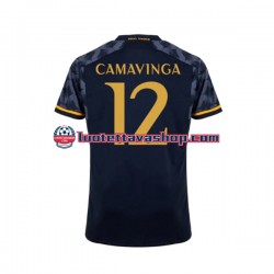 Miehet Real Madrid EDUARDO CAMAVINGA 12 2023-2024 Lyhythihainen Fanipaita ,Vieras