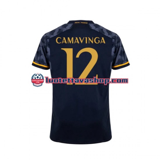 Miehet Real Madrid EDUARDO CAMAVINGA 12 2023-2024 Lyhythihainen Fanipaita ,Vieras