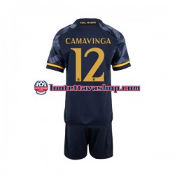 Lapset Real Madrid EDUARDO CAMAVINGA 12 2023-2024 Lyhythihainen Fanipaita ,Vieras