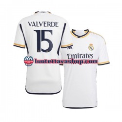 Miehet Real Madrid Federico Valverde 15 2023-2024 Lyhythihainen Fanipaita ,Koti