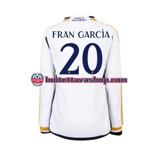 Miehet Real Madrid Fran Garcia 20 2023-2024 Pitkähihainen Fanipaita ,Koti