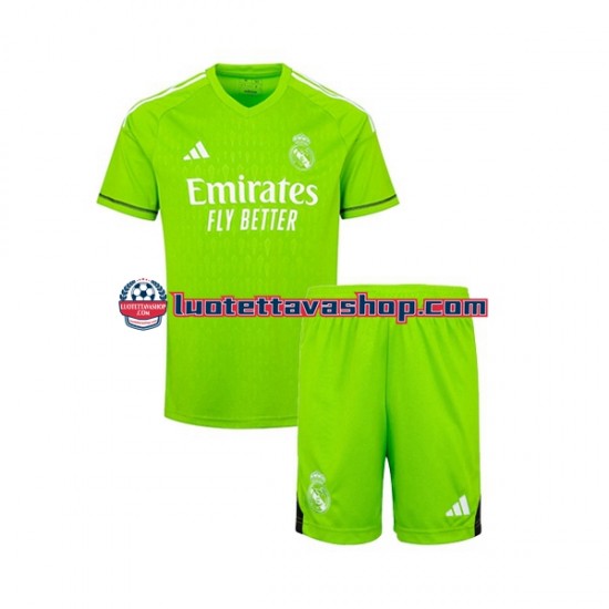 Lapset Real Madrid Maalivahdin 2023-2024 Lyhythihainen Fanipaita ,Koti