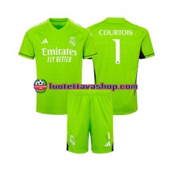 Lapset Real Madrid Maalivahdin Thibaut Courtois 1 2023-2024 Lyhythihainen Fanipaita ,Koti