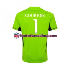 Miehet Real Madrid Maalivahdin Thibaut Courtois 1 2023-2024 Lyhythihainen Fanipaita ,Koti