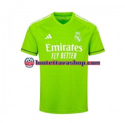 Miehet Real Madrid Maalivahdin Thibaut Courtois 1 2023-2024 Lyhythihainen Fanipaita ,Koti