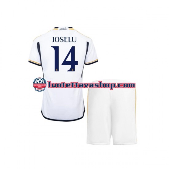 Lapset Real Madrid JOSELU 14 2023-2024 Lyhythihainen Fanipaita ,Koti