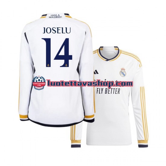 Miehet Real Madrid JOSELU 14 2023-2024 Pitkähihainen Fanipaita ,Koti
