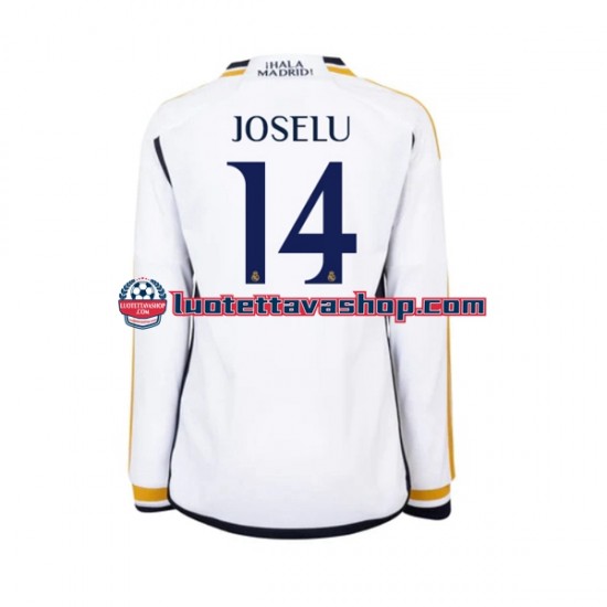 Miehet Real Madrid JOSELU 14 2023-2024 Pitkähihainen Fanipaita ,Koti