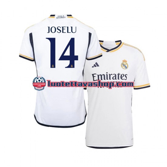 Miehet Real Madrid JOSELU 14 2023-2024 Lyhythihainen Fanipaita ,Koti