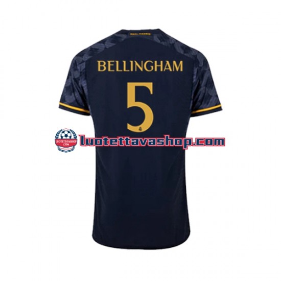 Miehet Real Madrid Jude Bellingham 5 2023-2024 Lyhythihainen Fanipaita ,Vieras