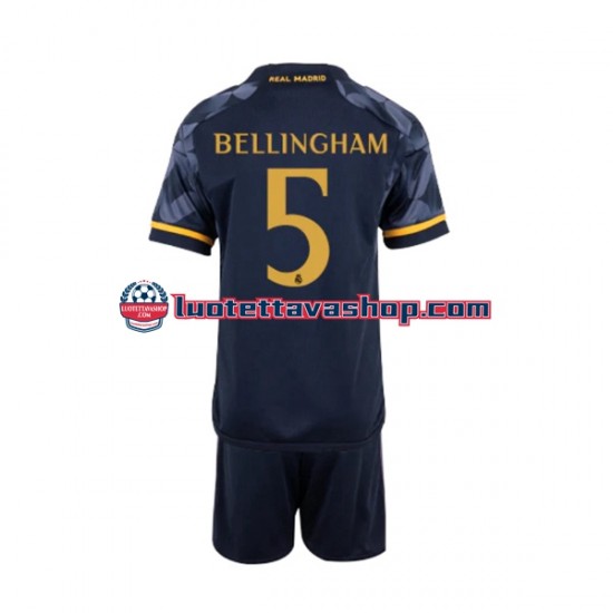 Lapset Real Madrid Jude Bellingham 5 2023-2024 Lyhythihainen Fanipaita ,Vieras