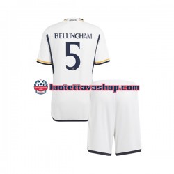 Lapset Real Madrid Jude Bellingham 5 2023-2024 Lyhythihainen Fanipaita ,Koti