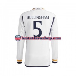 Miehet Real Madrid Jude Bellingham 5 2023-2024 Pitkähihainen Fanipaita ,Koti