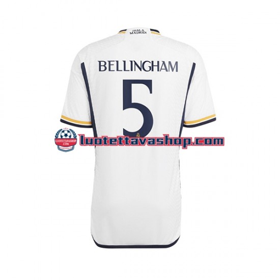 Miehet Real Madrid Jude Bellingham 5 2023-2024 Lyhythihainen Fanipaita ,Koti
