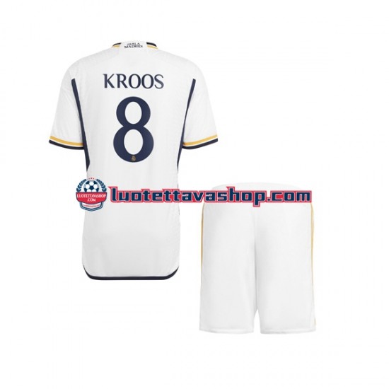 Lapset Real Madrid Kroos 8 2023-2024 Lyhythihainen Fanipaita ,Koti
