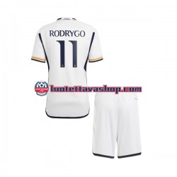 Lapset Real Madrid Rodrygo Goes 11 2023-2024 Lyhythihainen Fanipaita ,Koti