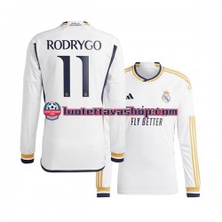 Miehet Real Madrid Rodrygo Goes 11 2023-2024 Pitkähihainen Fanipaita ,Koti