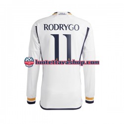 Miehet Real Madrid Rodrygo Goes 11 2023-2024 Pitkähihainen Fanipaita ,Koti