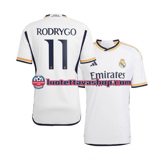 Miehet Real Madrid Rodrygo Goes 11 2023-2024 Lyhythihainen Fanipaita ,Koti