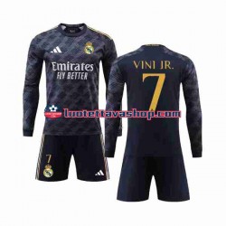 Lapset Real Madrid Vini Jr 7 2023-2024 Pitkähihainen Fanipaita ,Vieras