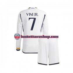 Lapset Real Madrid Vinicius Junior 7 2023-2024 Pitkähihainen Fanipaita ,Koti
