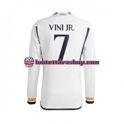 Miehet Real Madrid Vinicius Junior 7 2023-2024 Pitkähihainen Fanipaita ,Koti