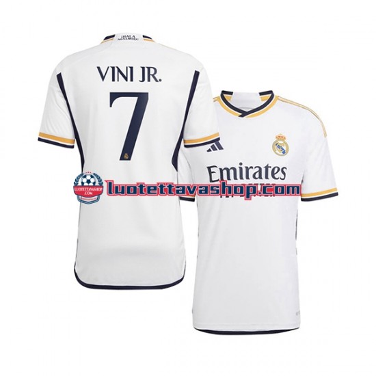 Miehet Real Madrid Vinicius Junior 7 2023-2024 Lyhythihainen Fanipaita ,Koti