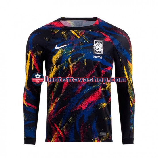 Miehet Etelä-Korea World Cup 2022 Pitkähihainen Fanipaita ,Vieras