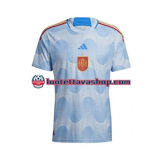 Miehet Espanja World Cup 2022 Lyhythihainen Fanipaita ,Vieras