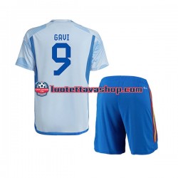 Lapset Espanja Gavi 9 World Cup 2022 Lyhythihainen Fanipaita ,Vieras