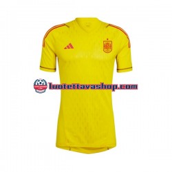 Miehet Espanja Maalivahdin 2022-2023 Lyhythihainen Fanipaita ,Vieras