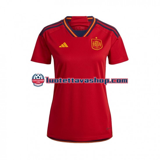 Naiset Espanja World Cup 2022 Lyhythihainen Fanipaita ,Koti