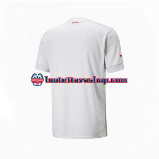 Miehet Sveitsi World Cup 2022 Lyhythihainen Fanipaita ,Vieras