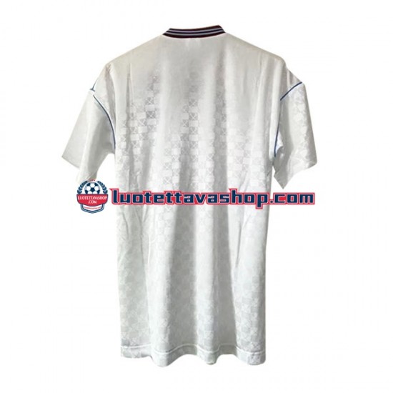 Miehet West Ham United Retro 1989-1990 Lyhythihainen Fanipaita ,Vieras