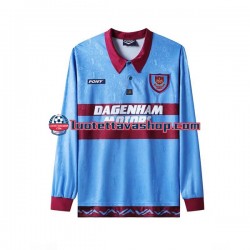 Miehet West Ham United Retro 1995-1996 Pitkähihainen Fanipaita ,Koti