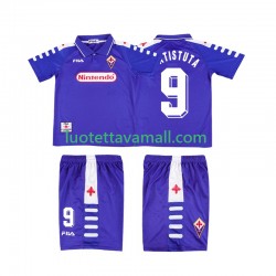 Lapset ACF Fiorentina BATISTUTA 9 Retro 1998 1999 Lyhythihainen Fanipaita ,Koti