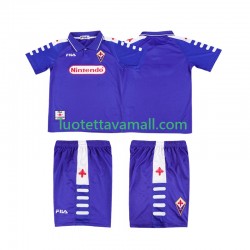 Lapset ACF Fiorentina Retro 1998 1999 Lyhythihainen Fanipaita ,Koti