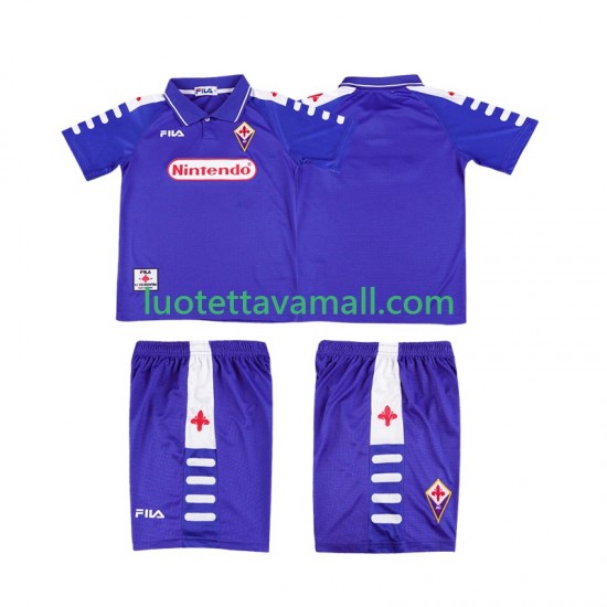 Lapset ACF Fiorentina Retro 1998 1999 Lyhythihainen Fanipaita ,Koti