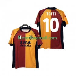 Miehet AS Roma Totti 10 Retro 2000-2001 Lyhythihainen Fanipaita ,Koti