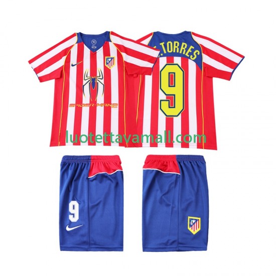 Lapset Atlético Madrid F TORRES 9 Retro 2004 2005 Lyhythihainen Fanipaita ,Koti