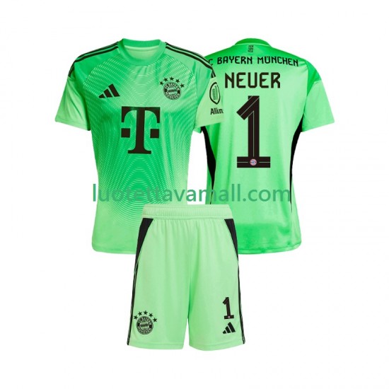 Lapset FC Bayern München Maalivahdin Manuel Neuer 1 2025-2026 Lyhythihainen Fanipaita ,Koti