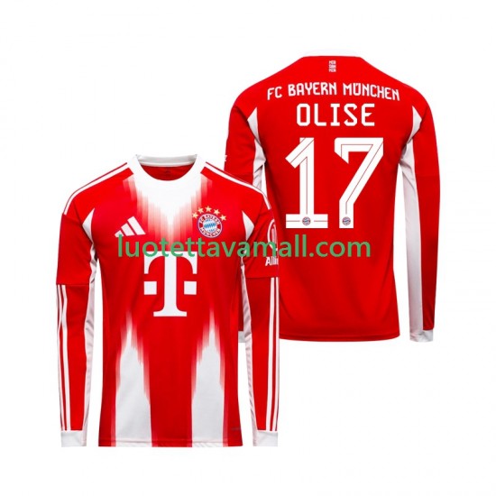Miehet FC Bayern München Michael Olise 17 2025-2026 Pitkähihainen Fanipaita ,Koti