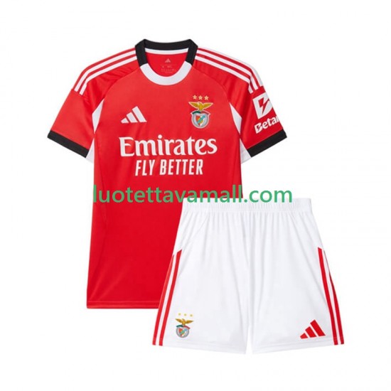 Lapset Benfica 2025-2026 Lyhythihainen Fanipaita ,Koti