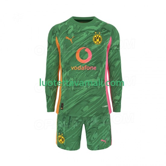 Lapset Borussia Dortmund Maalivahdin 2025-2026 Pitkähihainen Fanipaita ,Koti